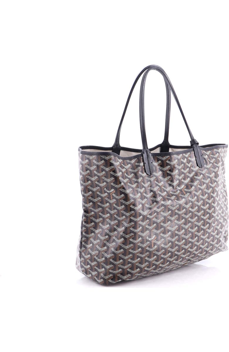 Pre-Owned Goyard Saint Louis Tote Coated Canvas GM, Alternate, color, Black
