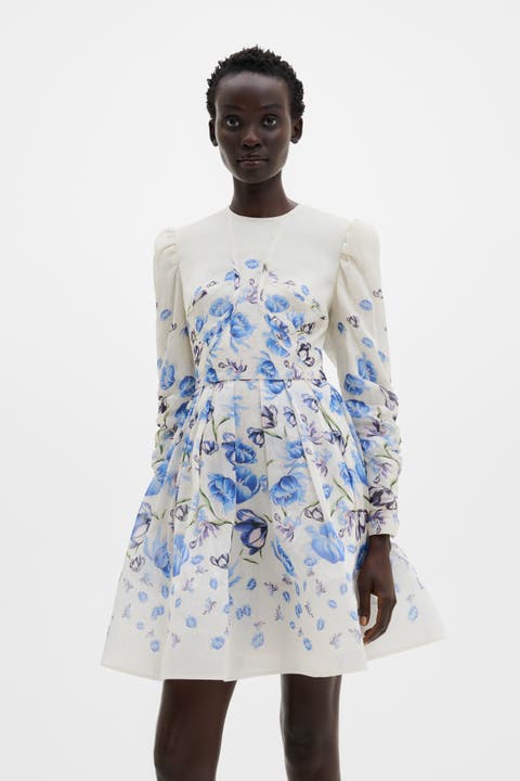 Leoni Silk Blend Mini Dress