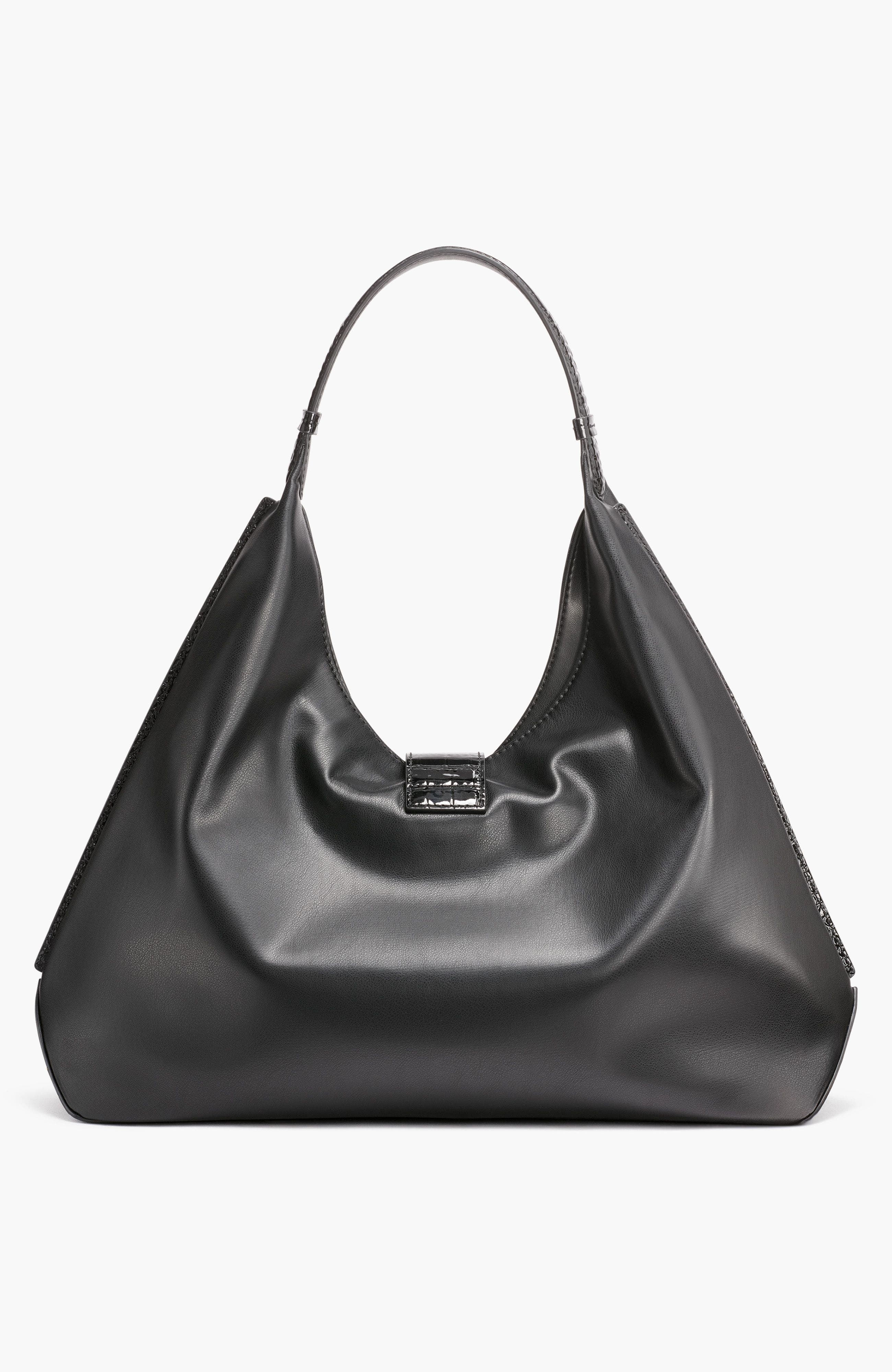 Donna Karan New York Percale Small Shoulder, Alternate, color, Black/Gold