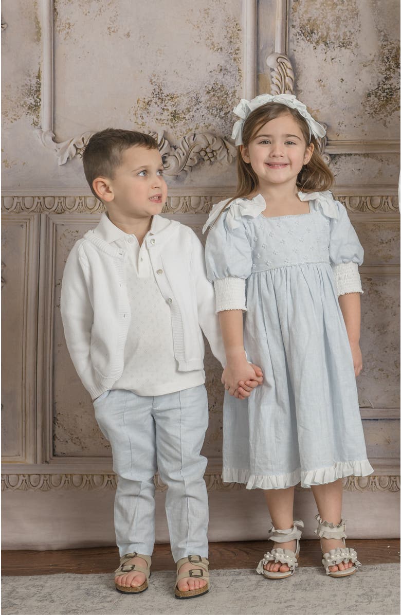 Petite Maison Kids Knit Cotton Cardigan, Alternate, color, White