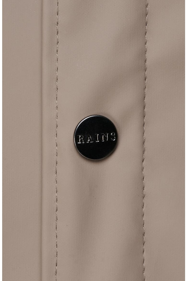 Waterproof Hooded Long Rain Jacket, Alternate, color, TAUPE