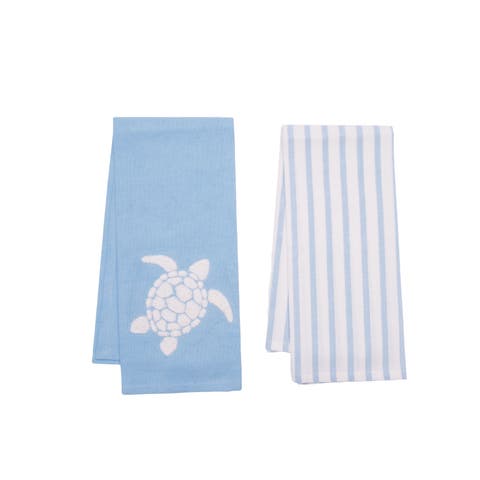 Coastal Tufted Striped Towels Set of 2