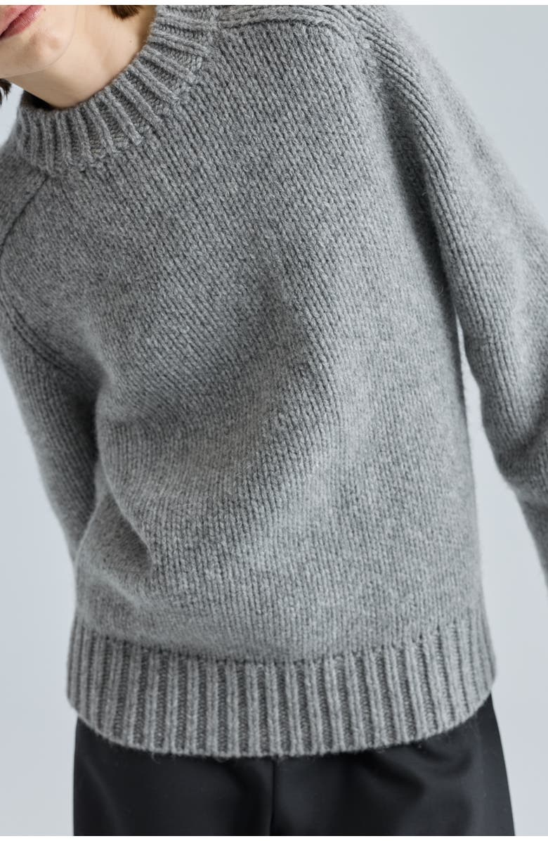 Almina Concept Knit Wool Crewneck Sweater, Alternate, color, 