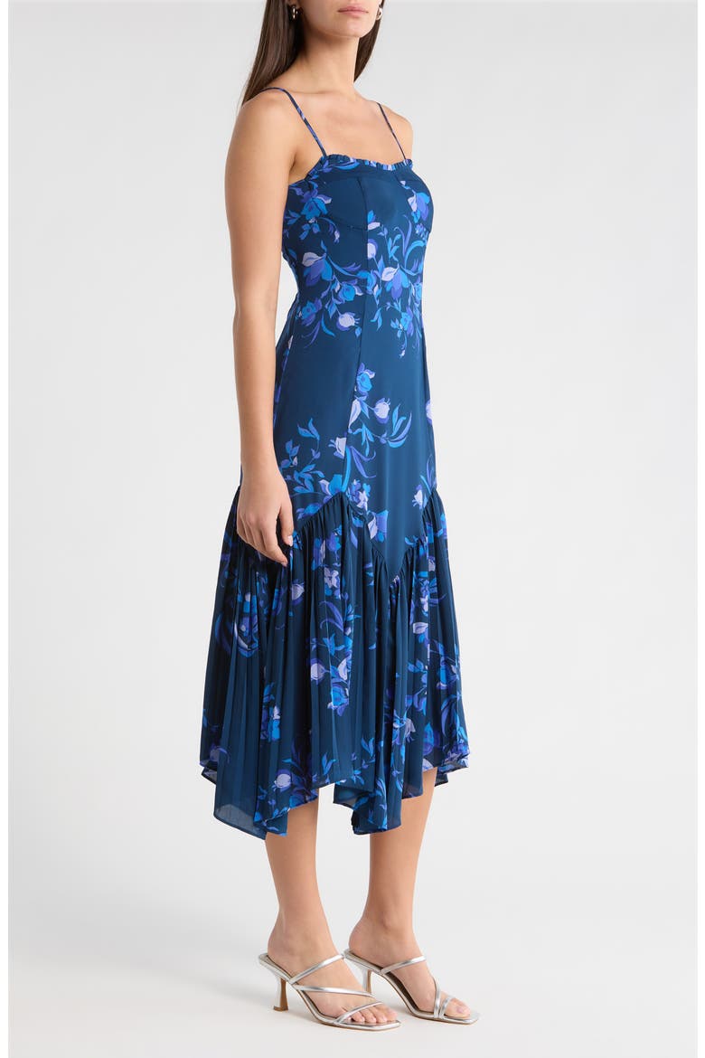Niva Floral Midi Sundress, Alternate, color, NAVY-BLUES