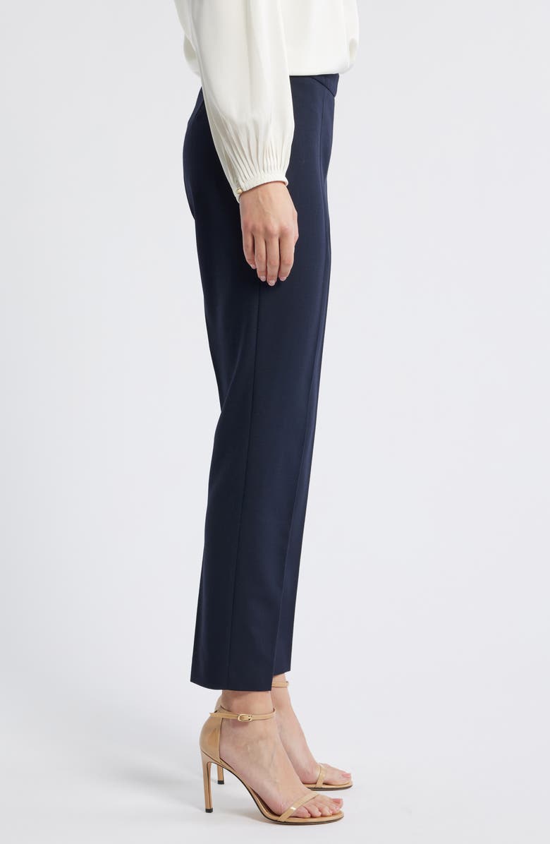 BOSS Tiluna Slim Fit Pants, Alternate, color, Clean Navy