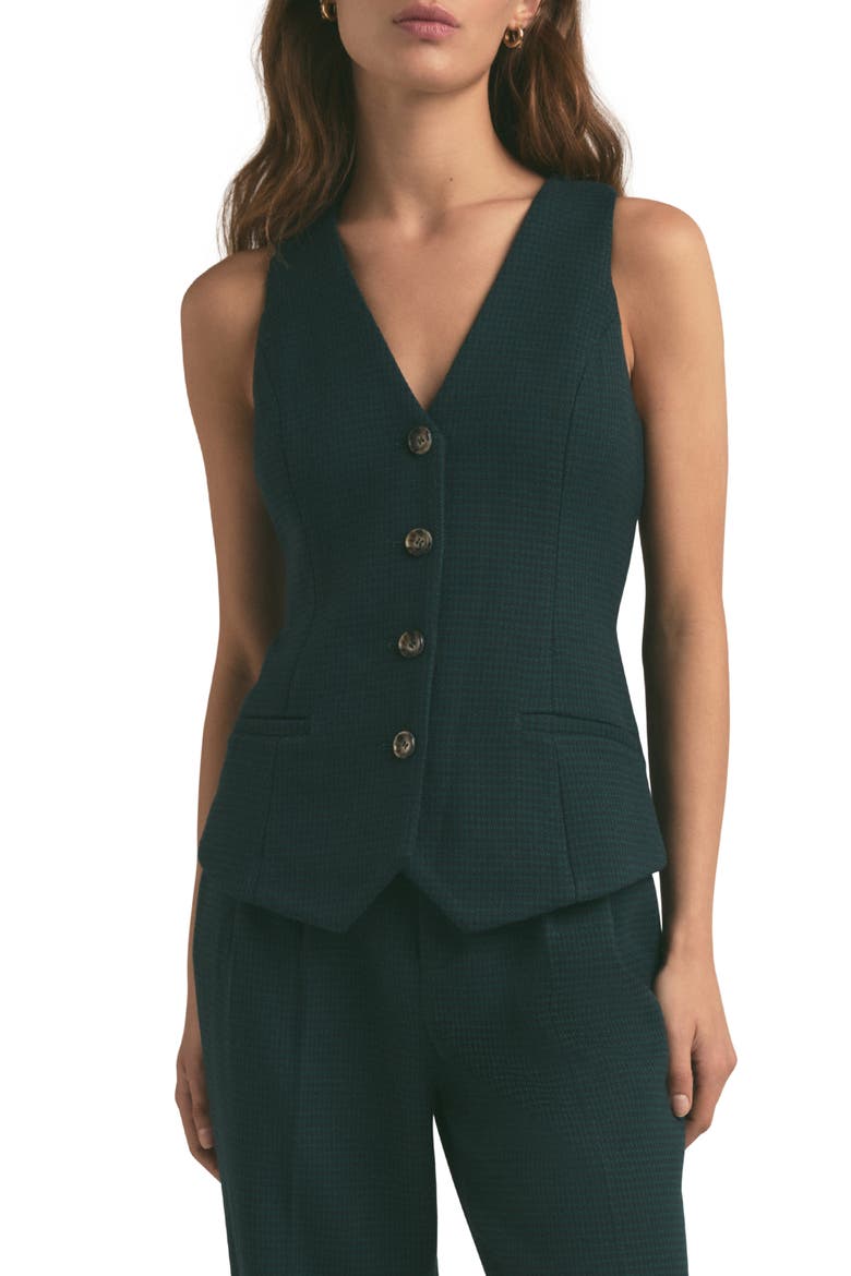 The Jones Houndstooth Vest, Main, color, JUNIPER HOUNDSTOOTH