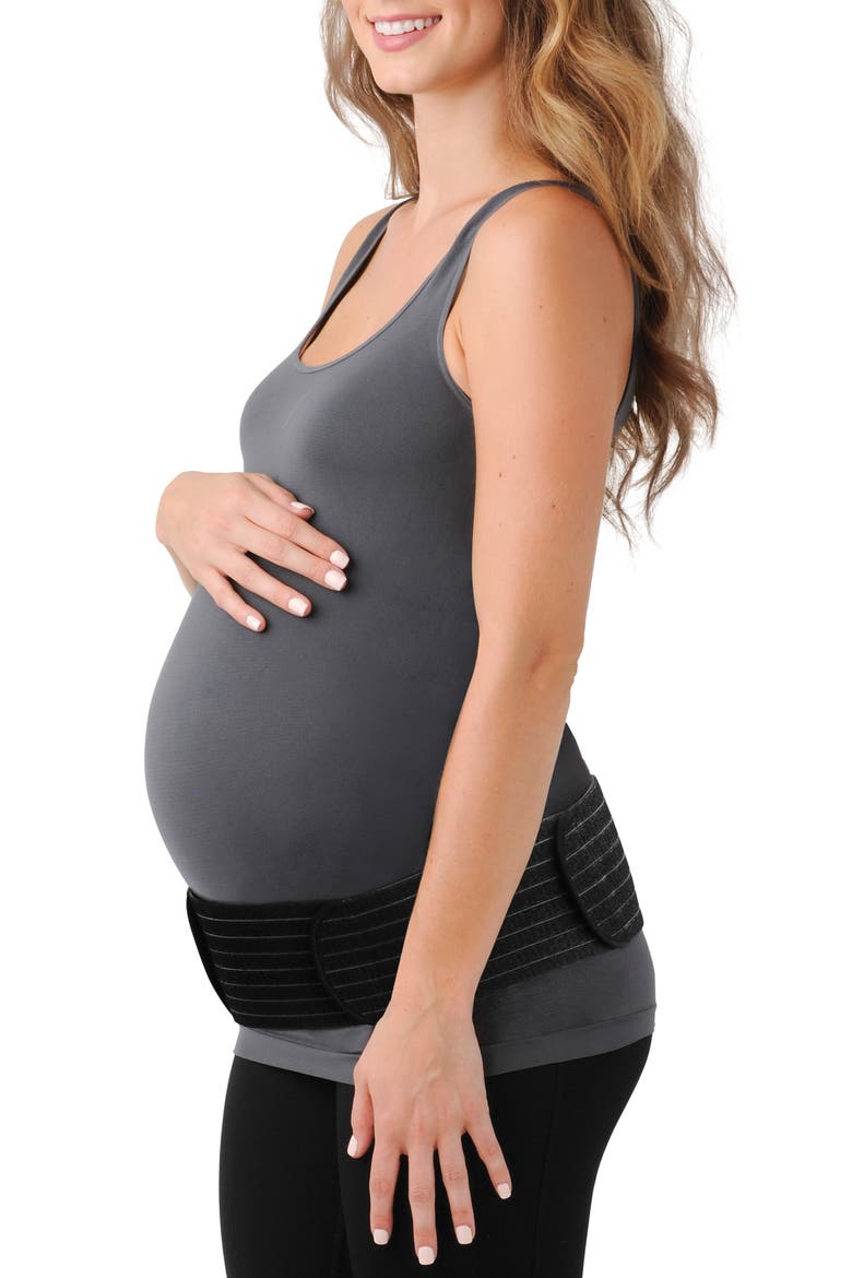 2-in-1 Pregnancy & Post Pregnancy Belly Wrap, Alternate, color, BLACK