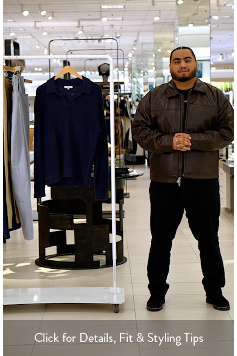 Shaker Stitch Cotton Sweater Polo video