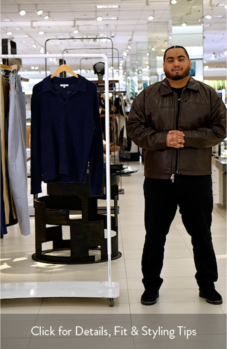 Shaker Stitch Cotton Sweater Polo, sales video thumbnail