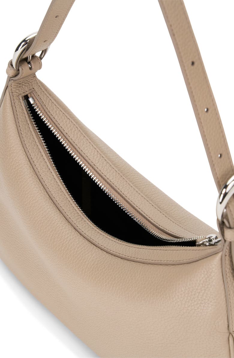 STAUD Pine Leather Shoulder Bag, Alternate, color, Dune