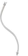 SAVVY CIE JEWELS 14K Gold Plated Cubic Zirconia Tennis Bracelet
