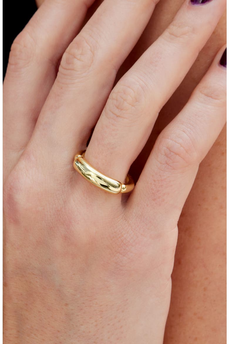 Puffy Band Ring, Alternate, color, YELLOW