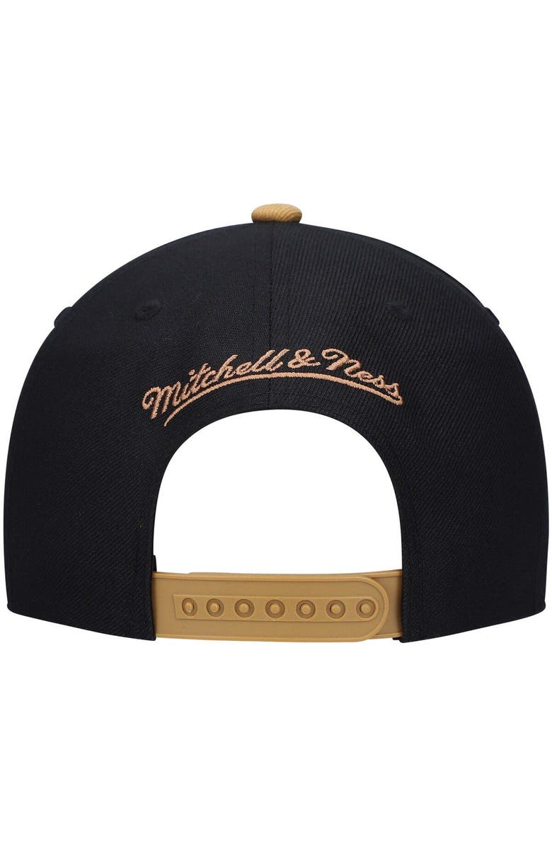 Mitchell & Ness Men's Mitchell & Ness x Lids Black/Tan Philadelphia 76ers Current Reload 3.0 Snapback Hat, Alternate, color, 