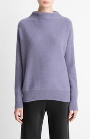 Vince Boiled Cashmere Funnel Neck Pullover