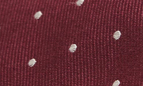 Mango Polka Dot Silk Blend Tie In Red