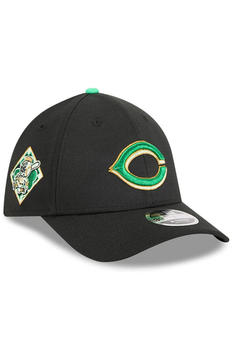 New Era Men's New Era  Black Cincinnati Reds 2026 St. Patrick's Day 39THIRTY Flex Hat, Main, color, Black