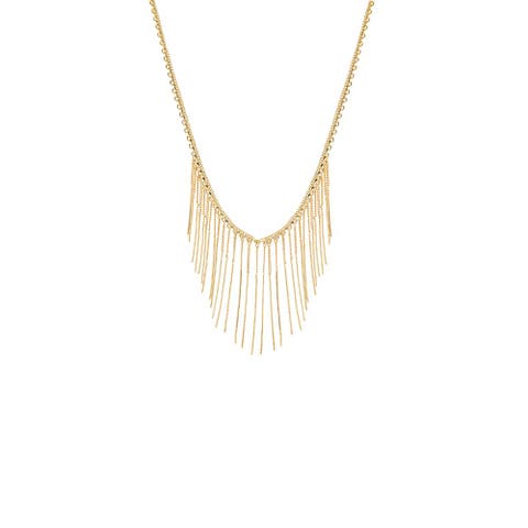 Cascading Fringe Statement Necklace