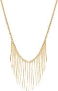 BY ADINA EDEN Cascading Fringe Statement Necklace