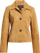 Bernardo Crop Suede Jacket