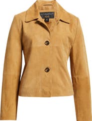 Bernardo Crop Suede Jacket