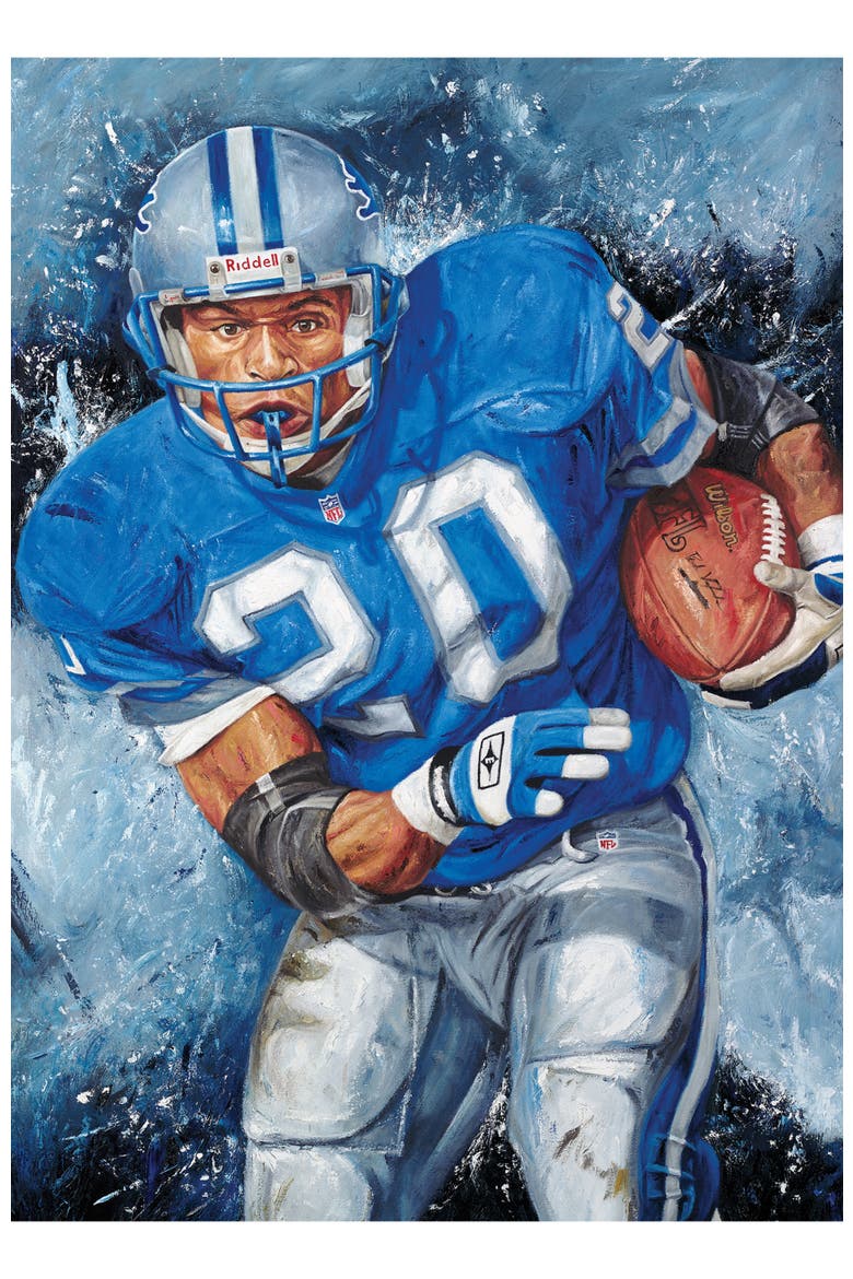 Barry Sanders 500 Piece Jigsaw Puzzle, Alternate, color, Multicolor
