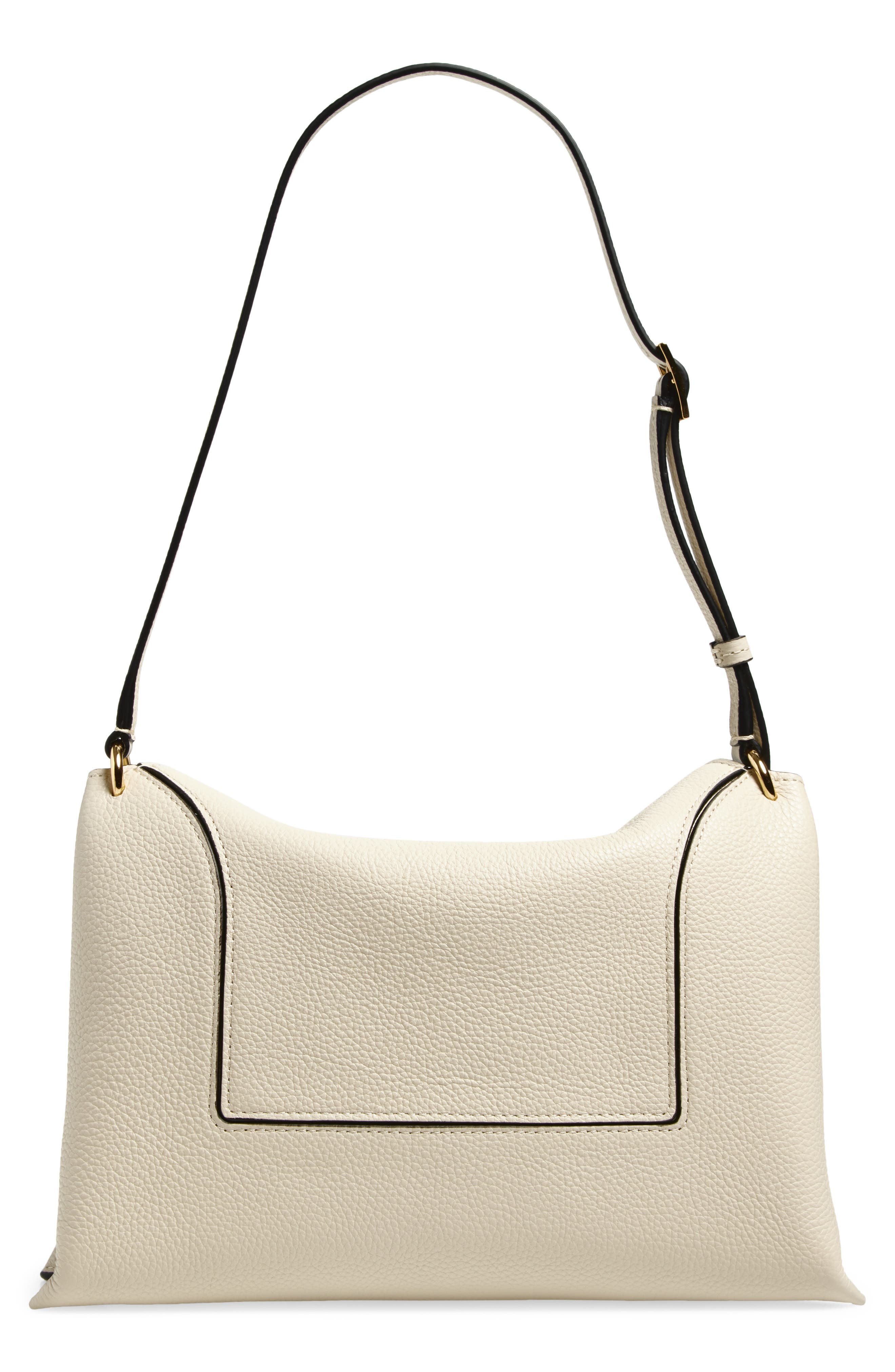 Wandler Penelope Slouch Leather Shoulder Bag, Alternate, color, Beige Crust 1338