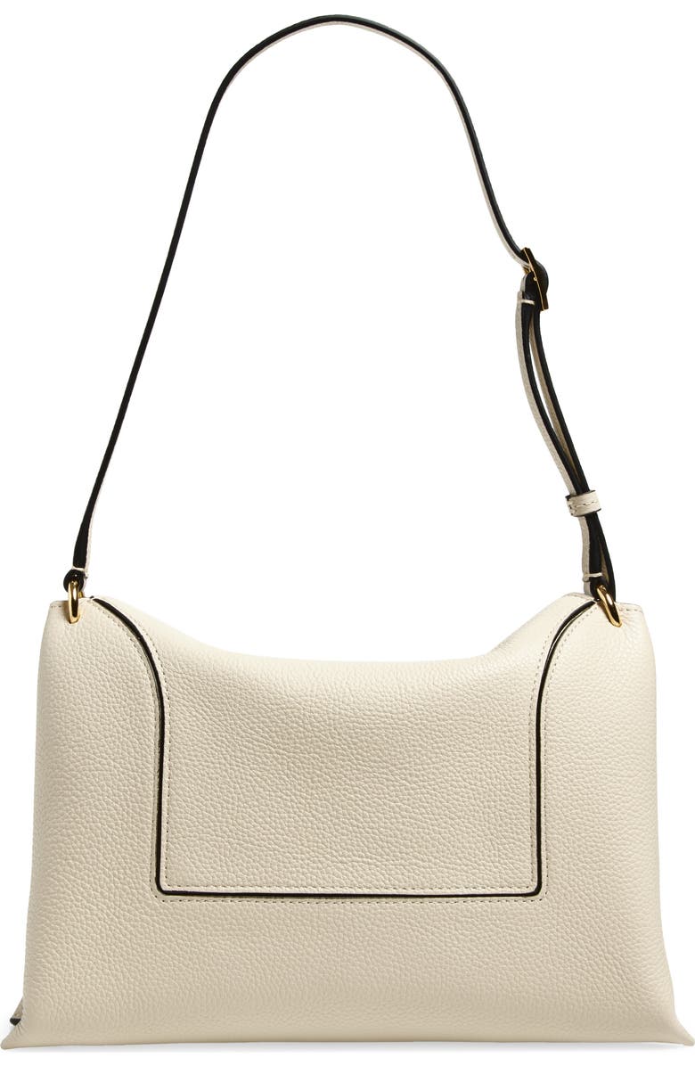 Wandler Penelope Slouch Leather Shoulder Bag, Alternate, color, Beige Crust 1338