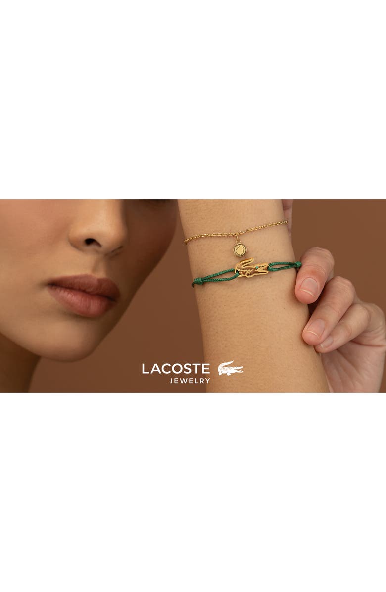 Lacoste Set of 2 Crocodile & Tennis Charm Bracelets, Alternate, color, 