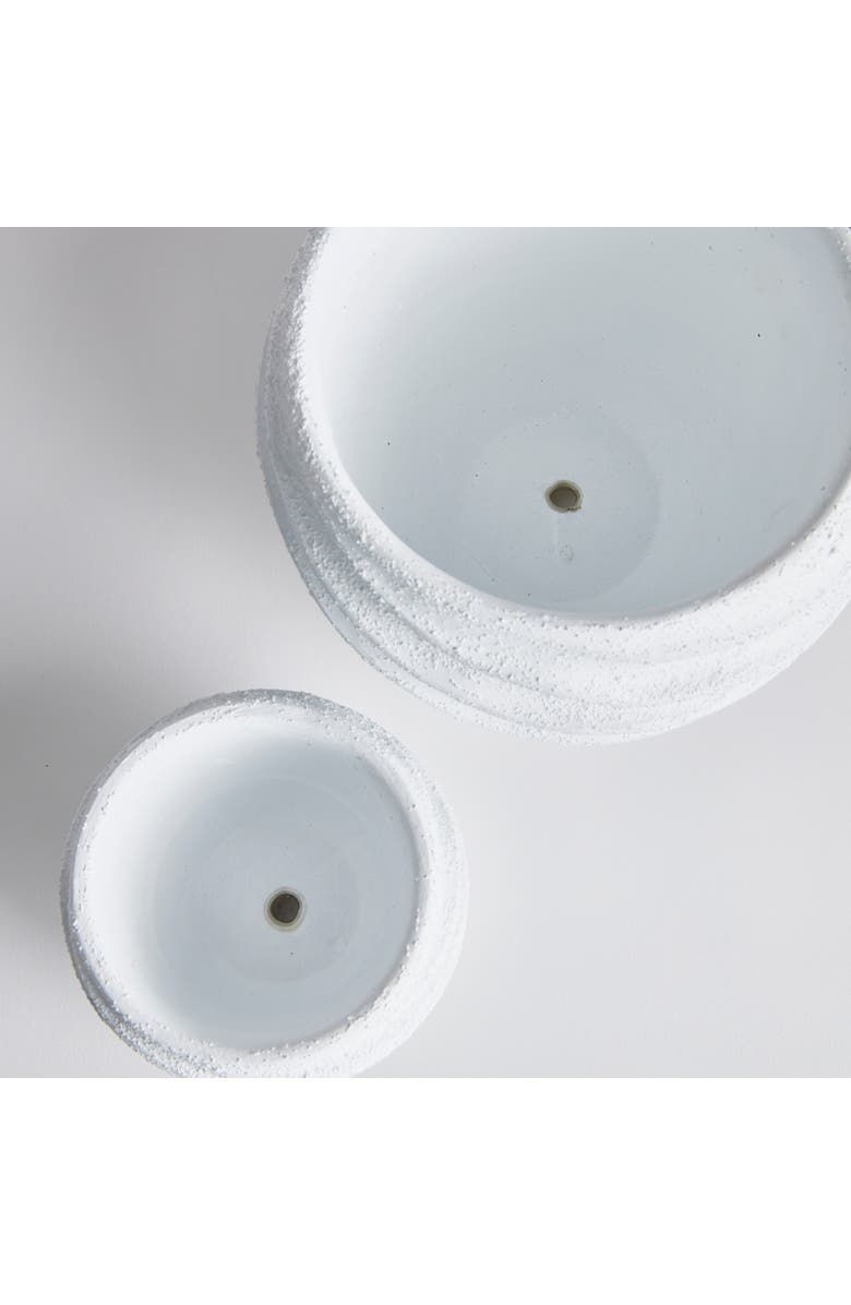 Napa Home & Garden Echols Flowerpot Planters, Set of 2, Alternate, color, White