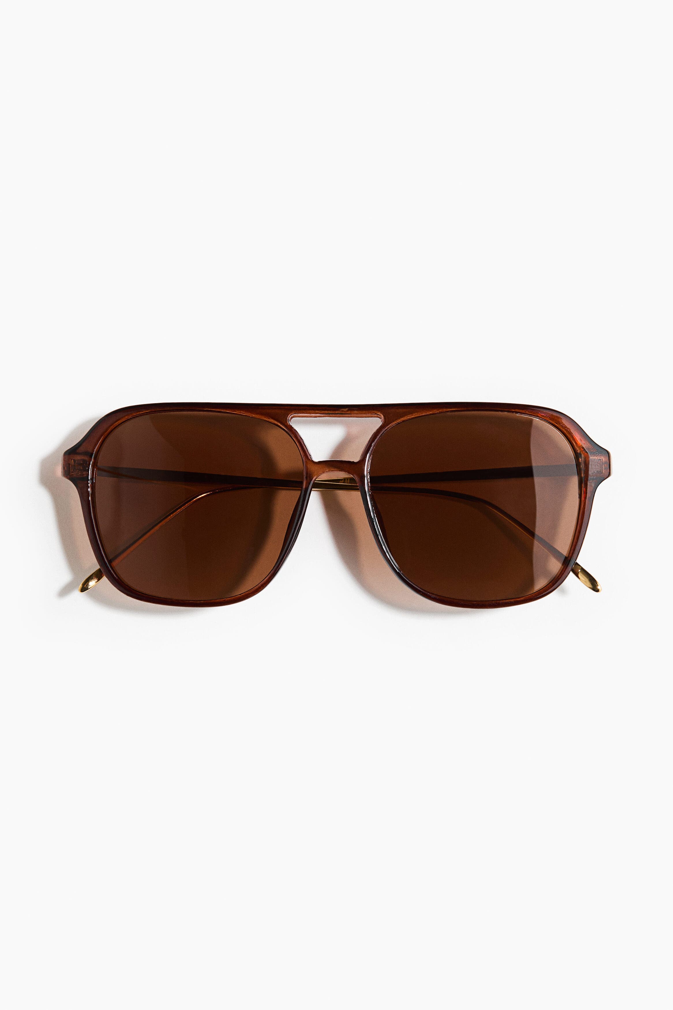 H&M Polarised Sunglasses, Main, color, Dark Brown