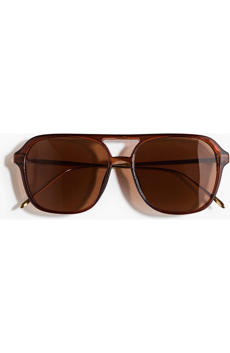 H&M Polarised Sunglasses, Main, color, Dark Brown