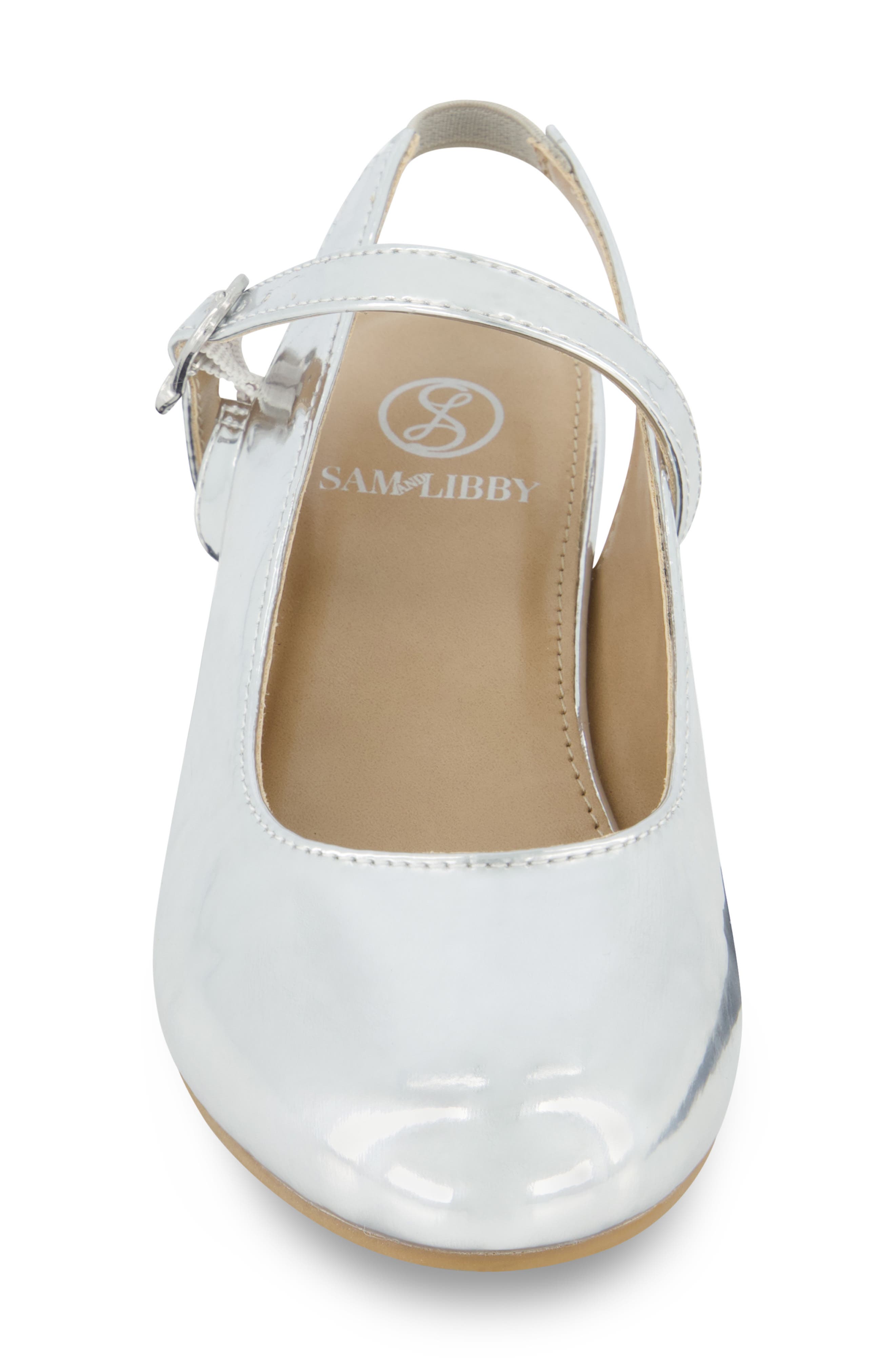 SAM & LIBBY Kids' Bianca Grace Mary Jane Dress Shoe, Alternate, color, Silver