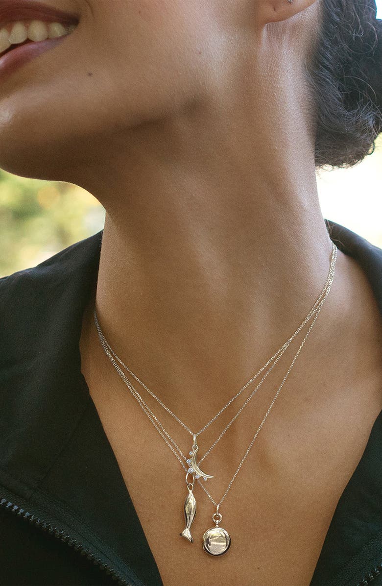 Monica Rich Kosann Perserverance Pendant Necklace, Alternate, color, Silver