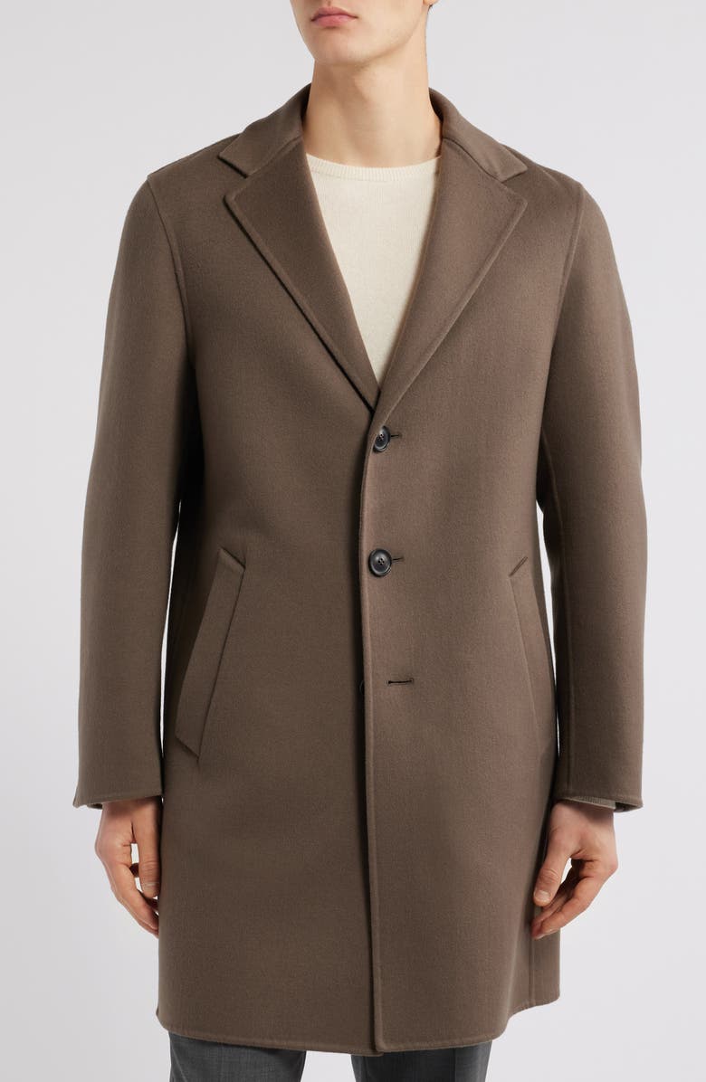 Canali Double Wool & Cashmere Top Coat, Alternate, color, 