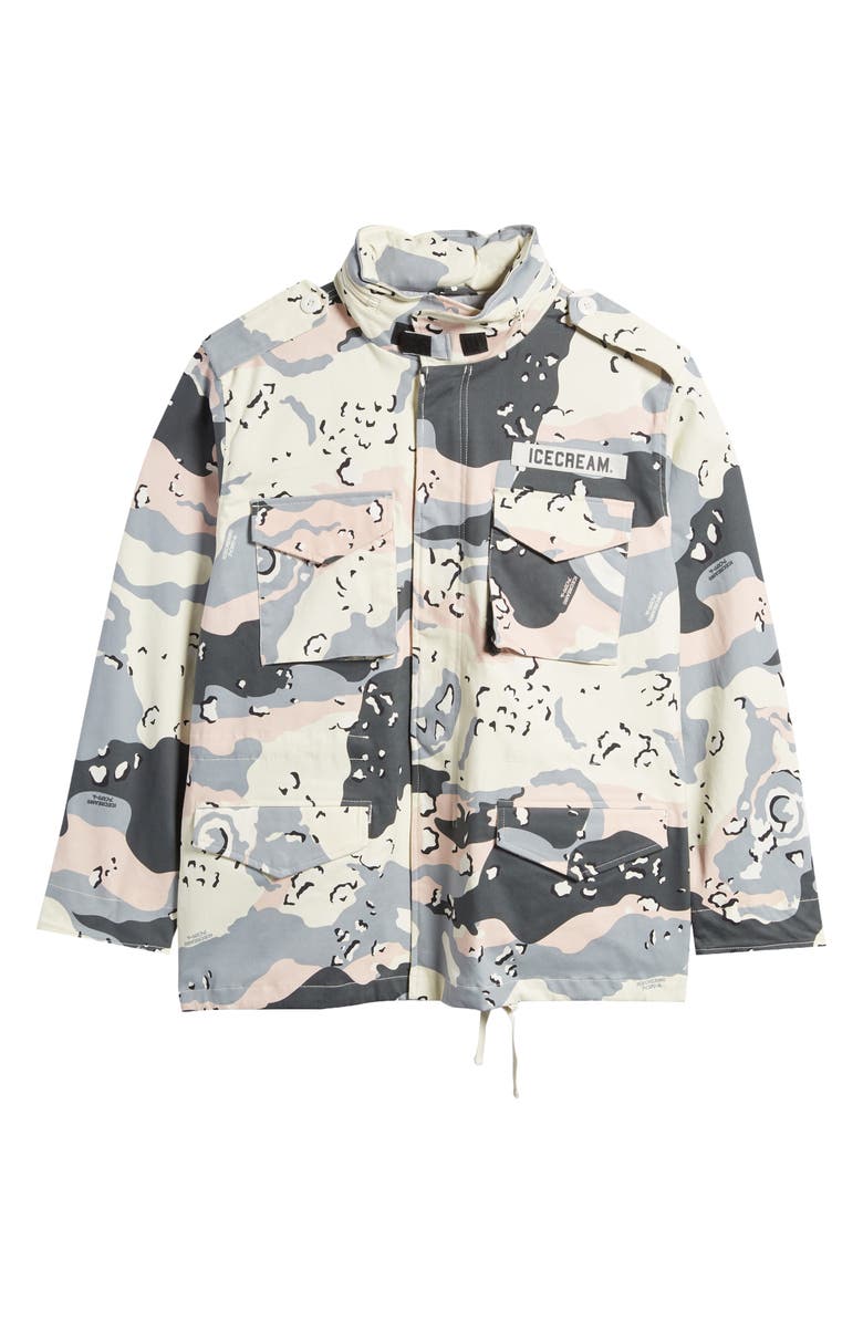 ICECREAM Dessert Camo Hooded Jacket, Main, color,