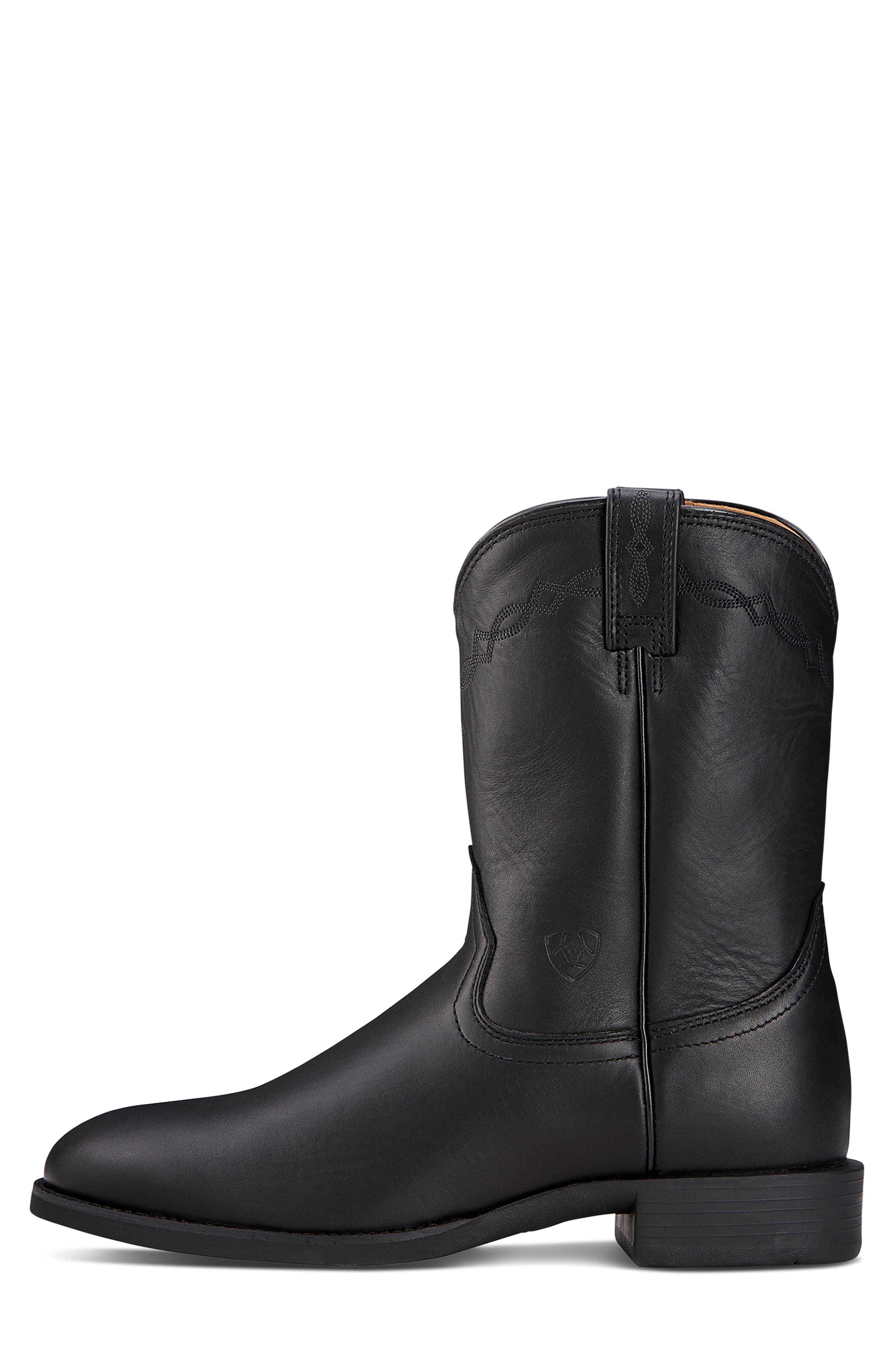 Ariat Heritage Roper Western Boot, Alternate, color, Black