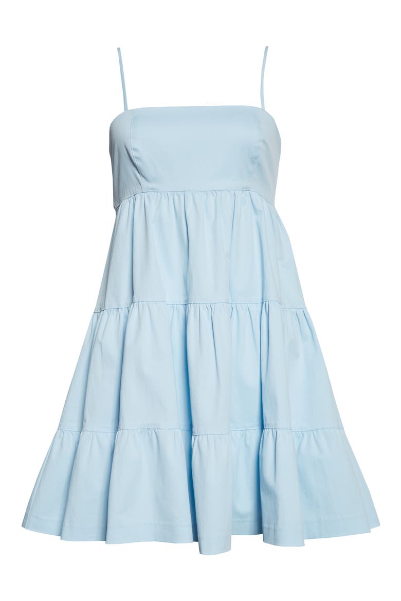 Gracie Stretch Cotton Babydoll Dress, Alternate, color, DREAM BLUE