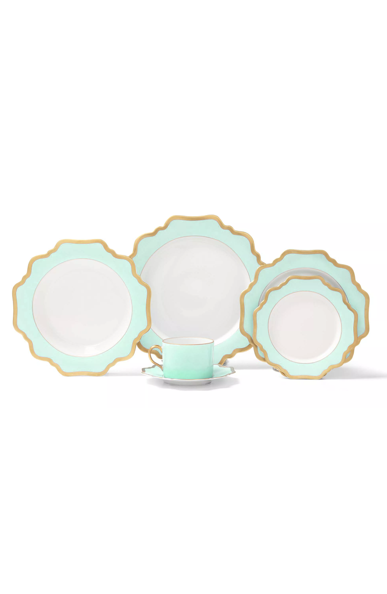Anna Weatherley Anna's Palette Bread & Butter Plate, Alternate, color, Aqua Green