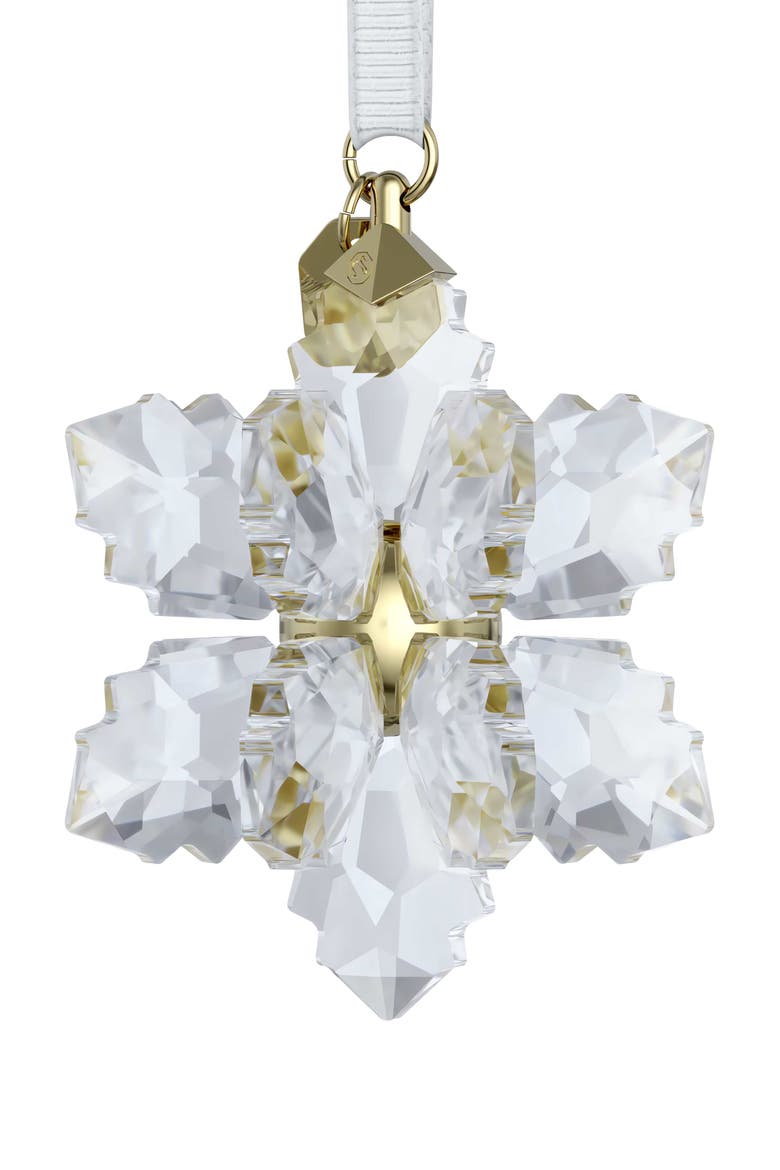 2026 Annual Edition 3D Snowflake Ornament, Alternate, color, WHITE