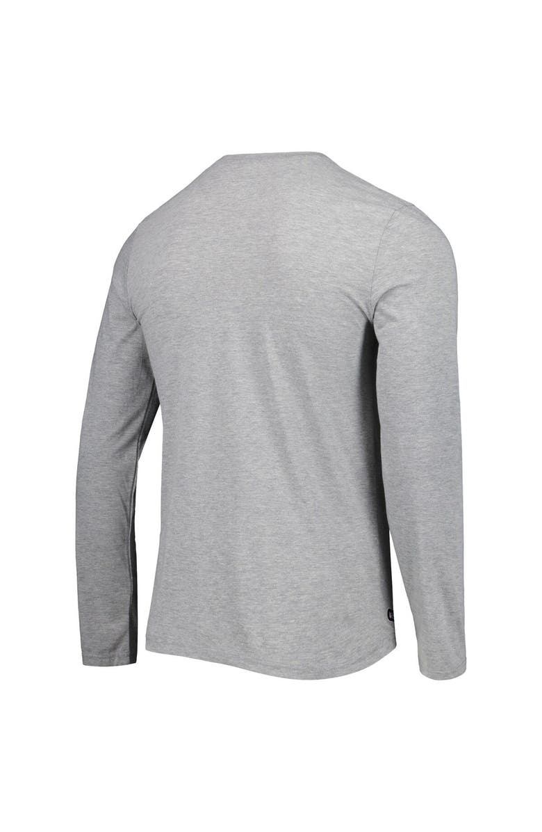 New Era Men's New Era Heathered Gray Los Angeles Rams Combine Authentic Red Zone Long Sleeve T-Shirt, Alternate, color, Heather Gray