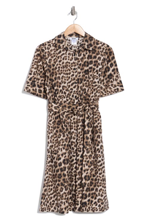 Leopard Print Shirtdress