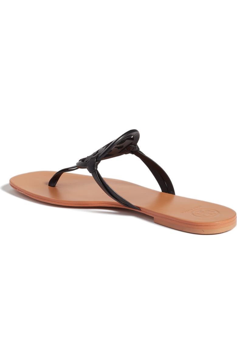 Tory Burch Miller Logo Thong Sandal, Alternate, color,