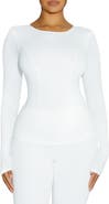 Naked Wardrobe x BARE In the Bare Long Sleeve Top