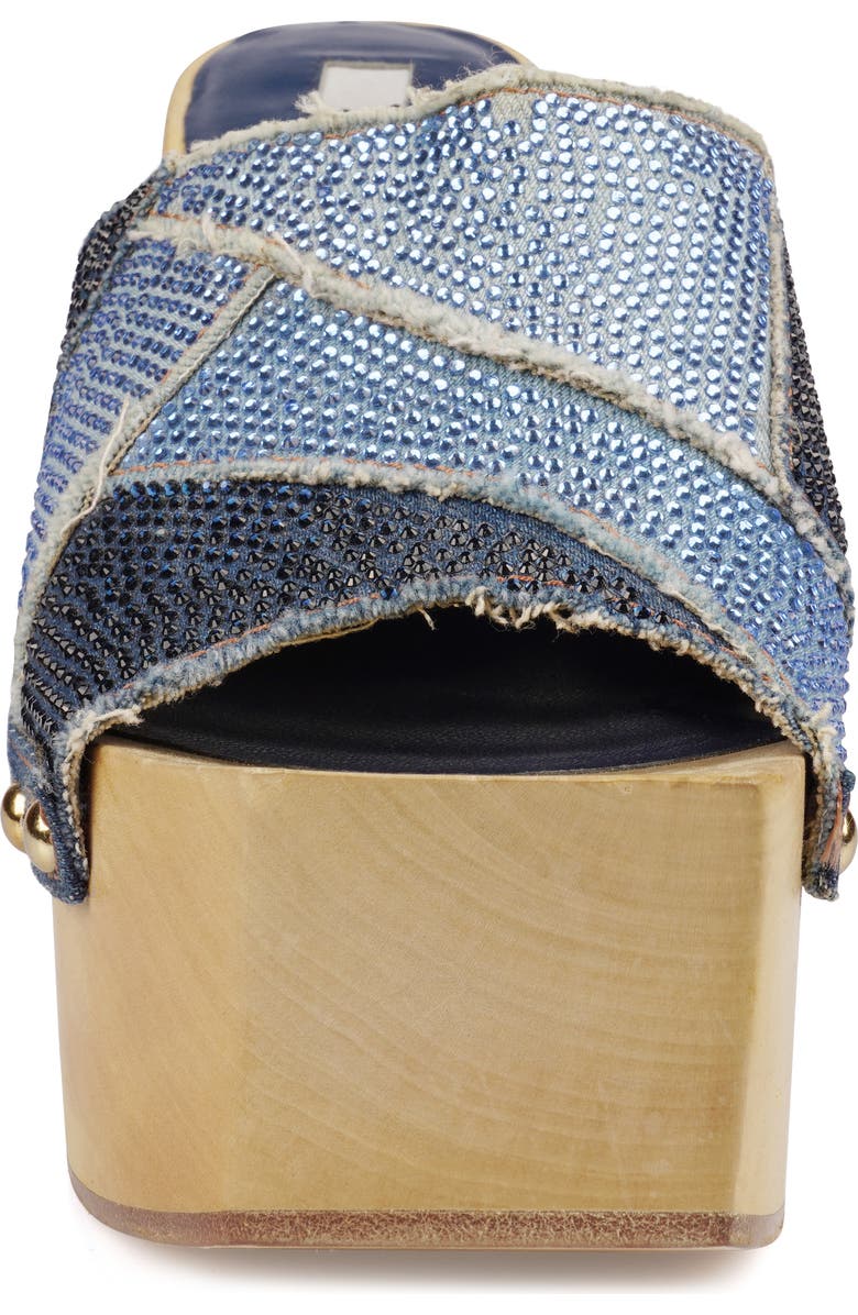 ZIGI Dina Rhinestone Platform Sandal, Alternate, color, Blue Denim