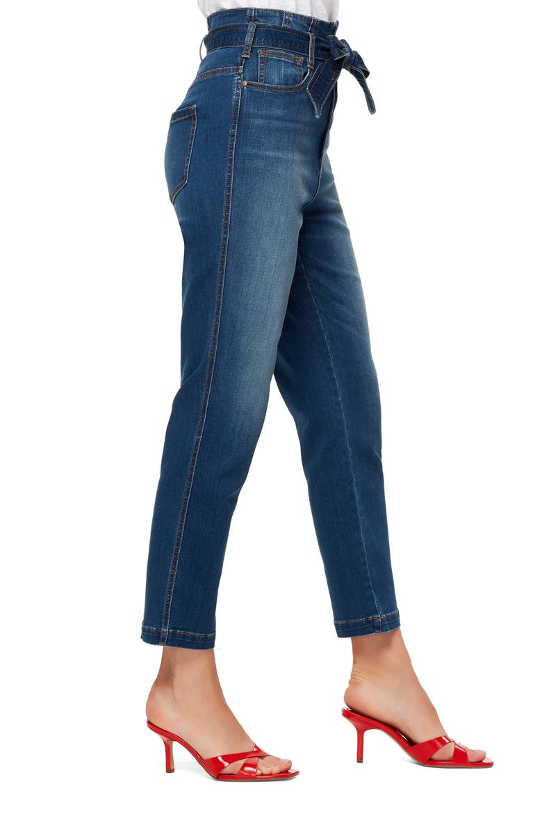 Sanctuary Modern Standard High Waist Crop Straight Leg Jeans, Alternate, color, COASTAL DRIVE