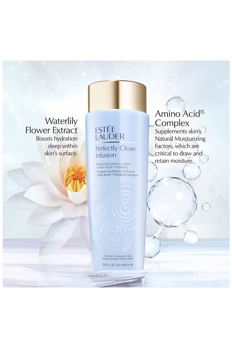 Perfectly Clean Infusion Balancing Skin Essence Face Lotion Toner with Amino Acid + Waterlily $101.46 Value, Alternate, color, NO COLOR