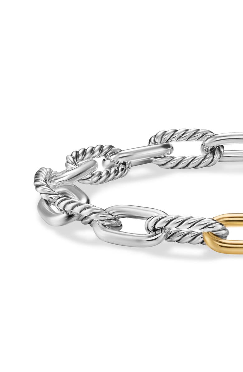 David Yurman DY Madison<sup>®</sup> Chain Bracelet in Sterling Silver with 18K Yellow Gold, 8.5mm, Alternate, color,