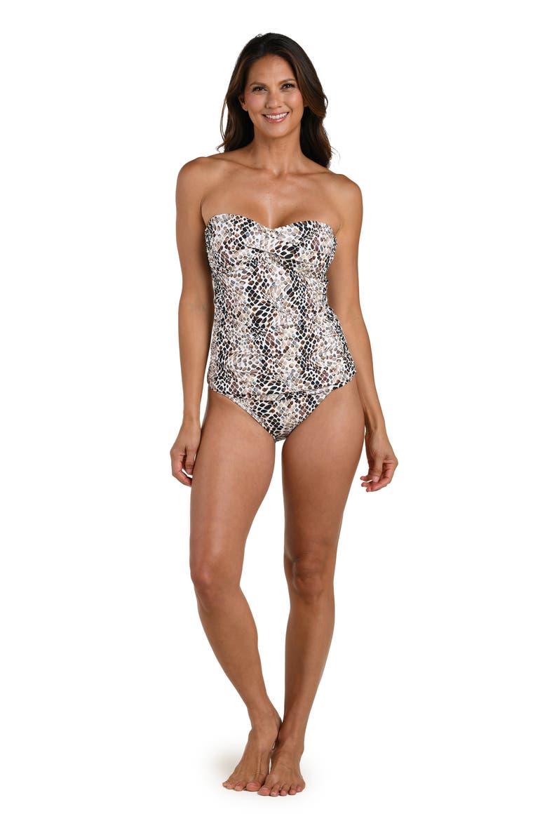Wild Whispers Twist Tankini Top, Alternate, color, TAUPE