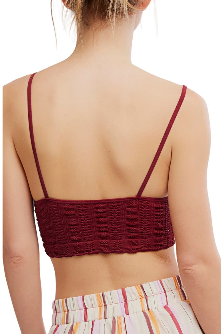 Heirloom Seamless Bralette, Alternate, color, POMEGRANATE