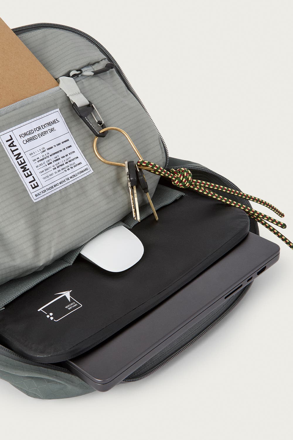 Elemental Backpack, Alternate, color, Downpipe Grey